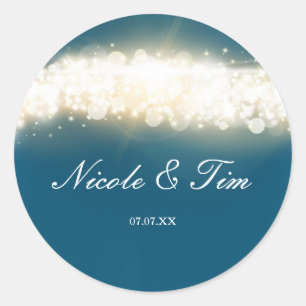 Adesivo Vinhetas de favoritos azuis