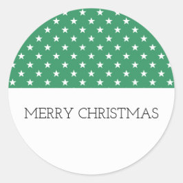 Adesivo Vinhetas de férias de estrelas festivas verdes