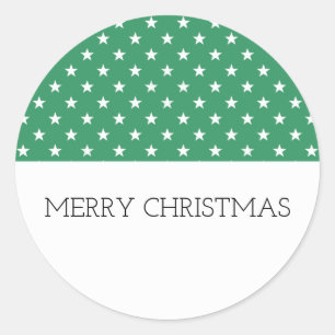 Adesivo Vinhetas de férias de estrelas festivas verdes