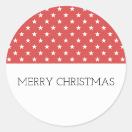 Adesivo Vinhetas de férias de estrelas festivas vermelhas