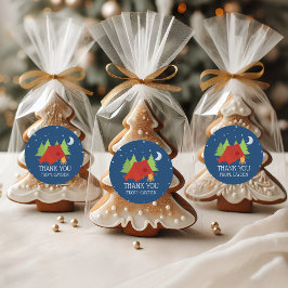 Adesivo Vinhetas de Festa de aniversário de acampamento