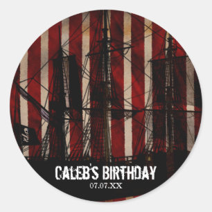 Adesivo Vinhetas de Festa de aniversário de Grunge de Navi