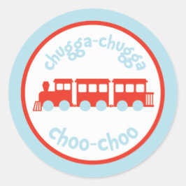 Adesivo Vinhetas de Festa de aniversário do comboio