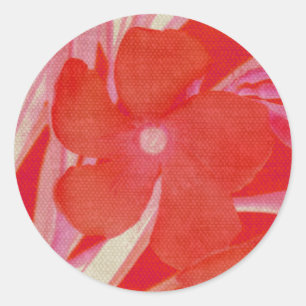 Adesivo Vinhetas de Flor Vermelhas