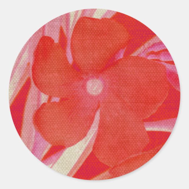 Adesivo Vinhetas de Flor Vermelhas (Frente)