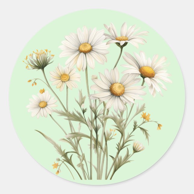 Adesivo Vinhetas de Flores de Springtime (Frente)