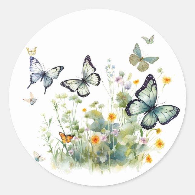 Adesivo Vinhetas de Flores de Springtime (Frente)