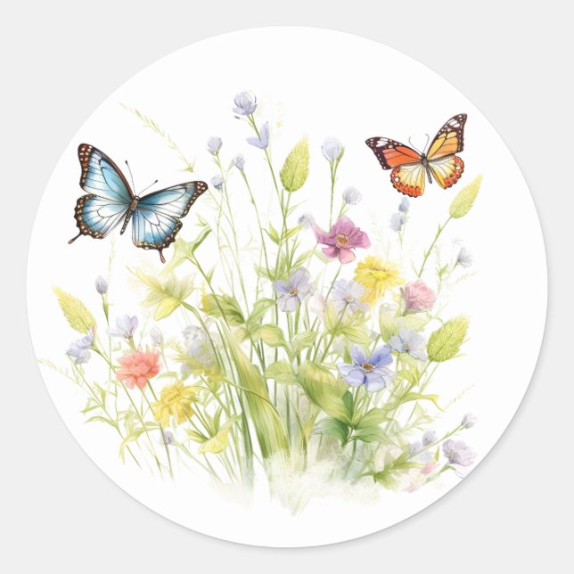 Adesivo Vinhetas de Flores de Springtime (Frente)