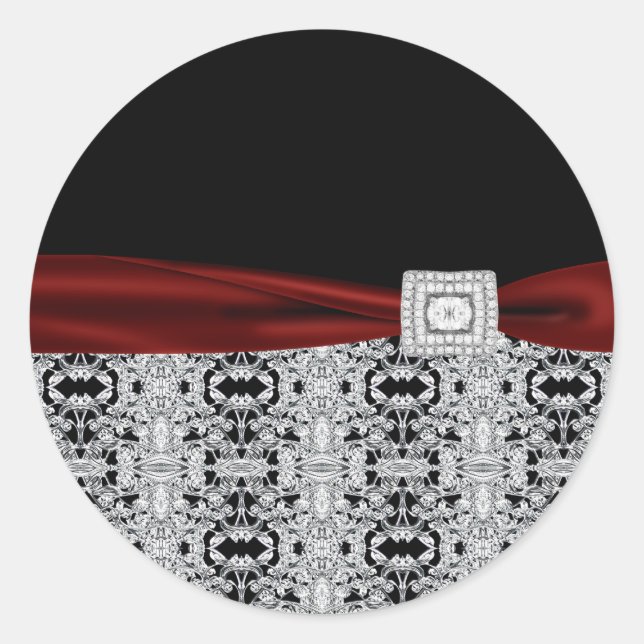 Adesivo Vinhetas de framante vermelho de amora amarela ele (Frente)