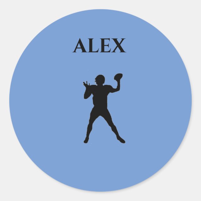 Adesivo Vinhetas de futebol com nome personalizado. (Frente)