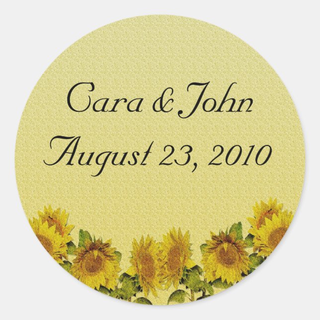 Adesivo Vinhetas de girassol (Frente)