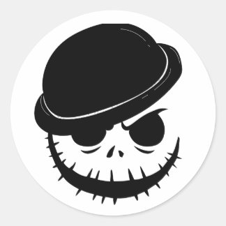 Adesivo Vinhetas de Halloween de Skeleton raivosos