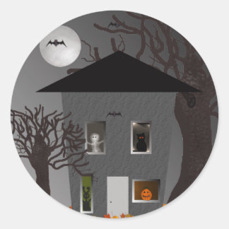 Adesivo Vinhetas de Halloween de Spooky House