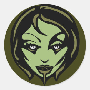 Adesivo Vinhetas de Halloween Personalizadas Zombie Sticke