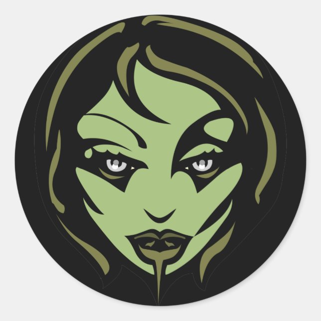 Adesivo Vinhetas de Halloween Personalizadas Zombie Sticke (Frente)