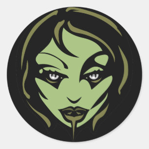 Adesivo Vinhetas de Halloween Personalizadas Zombie Sticke