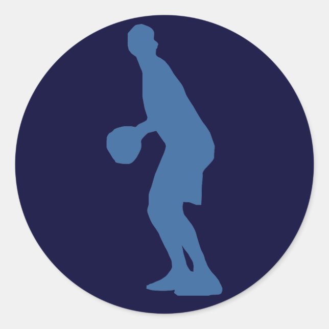 Adesivo Vinhetas de jogador de basquete (Frente)