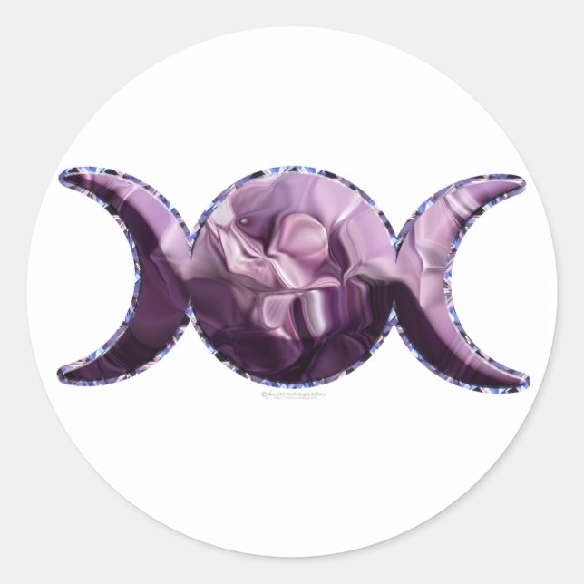 Adesivo Vinhetas de Lua Tripla (Frente)