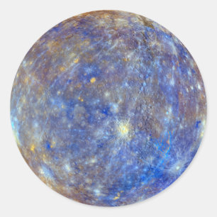 Adesivo vinhetas de mercúrio do planeta