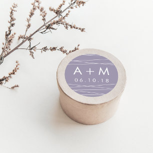 Adesivo Vinhetas de Monograma de Casamento de Linhagem C