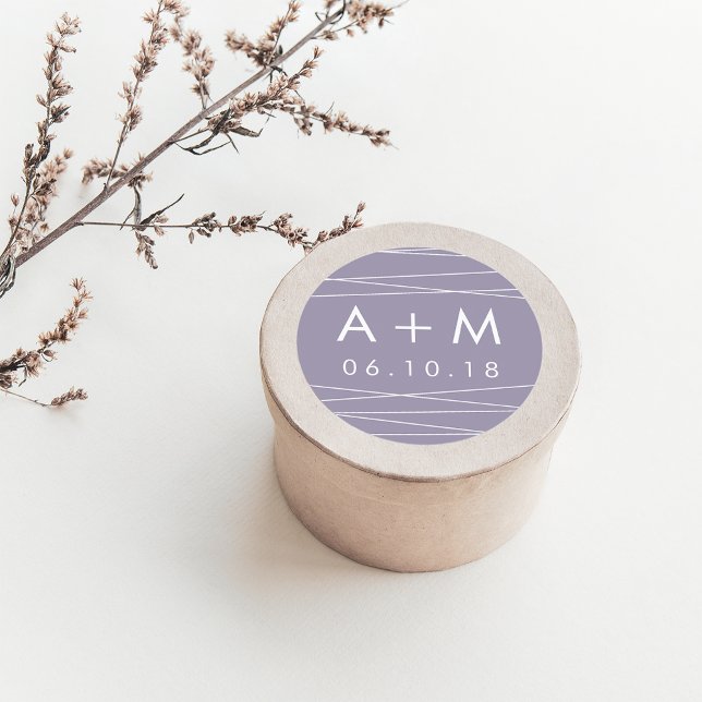 Adesivo Vinhetas de Monograma de Casamento de Linhagem | C (Criador carregado)