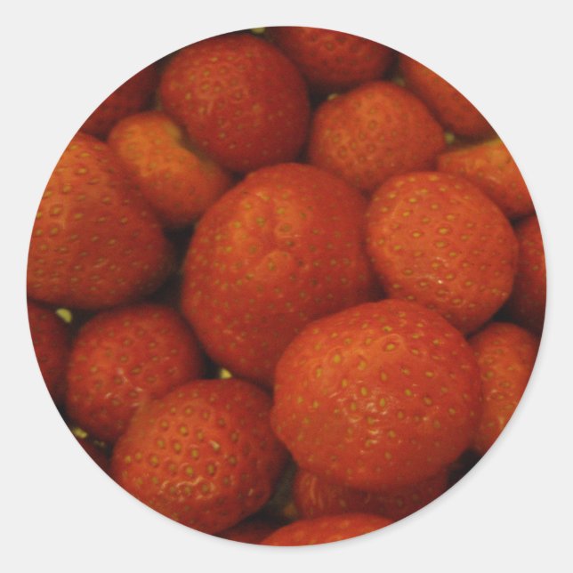 Adesivo Vinhetas de morangos suculentos (Frente)