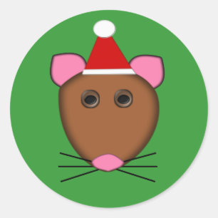 Adesivo Vinhetas de Mouse Feliz Natal