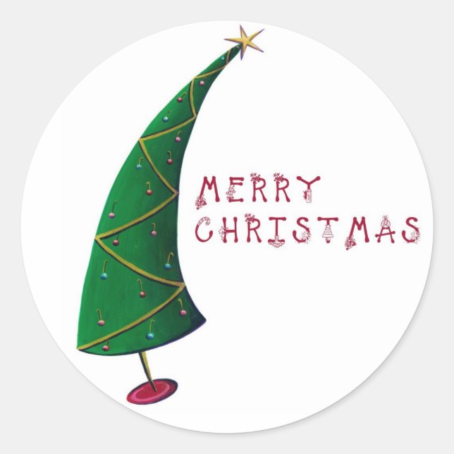 Adesivo vinhetas de Natal alegres (Frente)