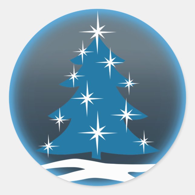 Adesivo Vinhetas de Natal Azul (Frente)