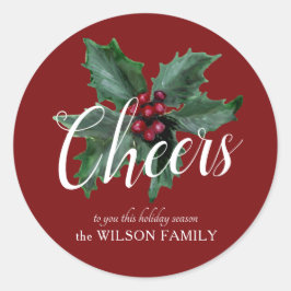 Adesivo Vinhetas de Natal clássicas Holly