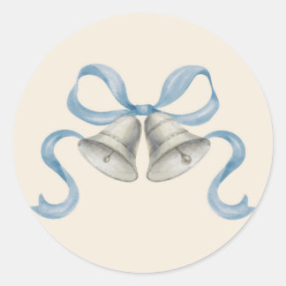 Adesivo Vinhetas de Natal com Aquarela e Arco - Azul