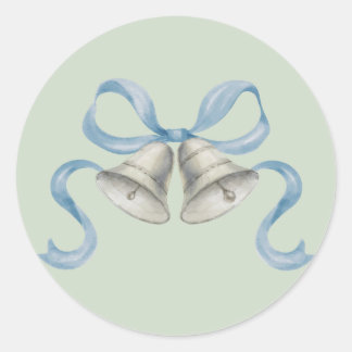 Adesivo Vinhetas de Natal com Aquarela e Arco - Azul