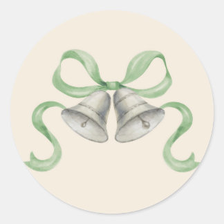 Adesivo Vinhetas de Natal com Aquarela e Arco - Verde