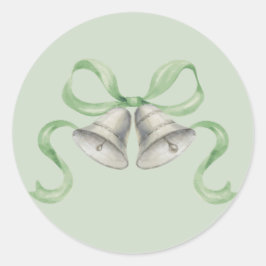 Adesivo Vinhetas de Natal com Aquarela e Arco - Verde