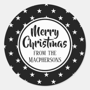 Adesivo Vinhetas de Natal das Estrelas Negras