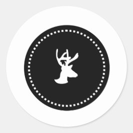 Adesivo Vinhetas de Natal de cervejas brancas e pretas