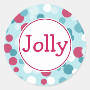 Adesivo Vinhetas de Natal de Pontos Retro