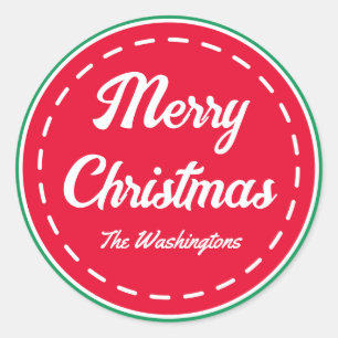 Adesivo Vinhetas de Natal de Retro Feliz