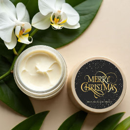 Adesivo Vinhetas de Natal Douradas e pretas de luxo