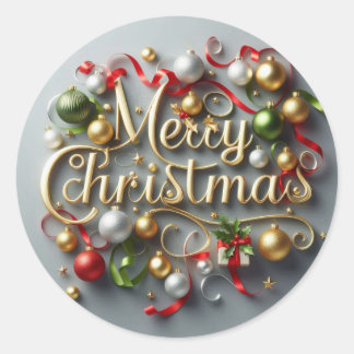 Adesivo Vinhetas de Natal Feliz