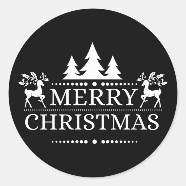 Adesivo Vinhetas de Natal Feliz (Frente)