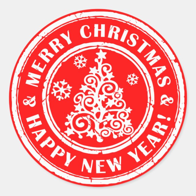 Adesivo Vinhetas de Natal Festivas (Frente)