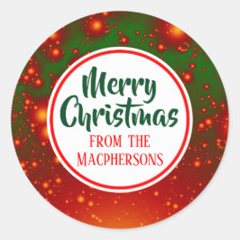 Adesivo Vinhetas de Natal Fractais Festivas (Círculo Verme