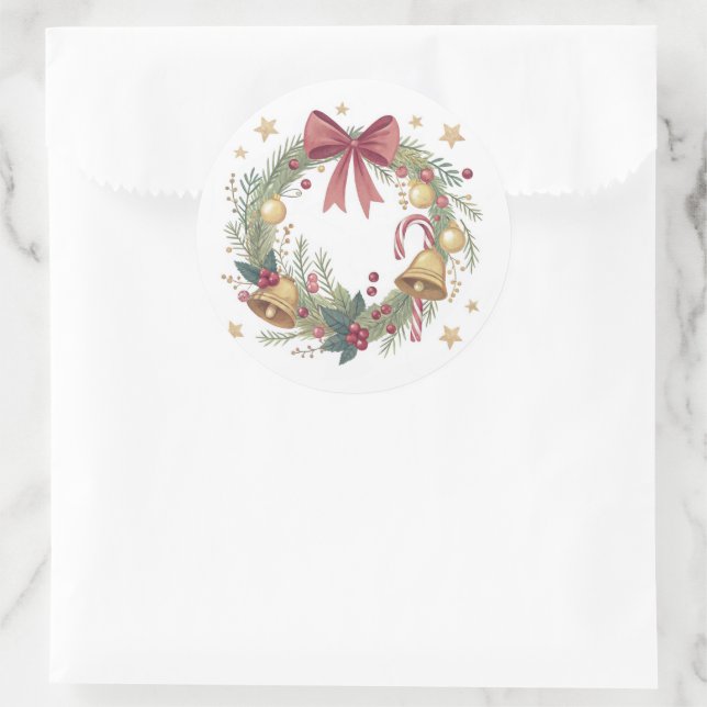 Adesivo Vinhetas de Natal lindas (Bolsa)