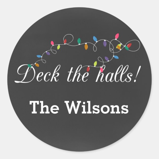 Adesivo Vinhetas de Natal para as Luzes de Natal (Frente)