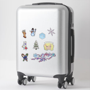 Adesivo Vinhetas de Natal Personalizadas