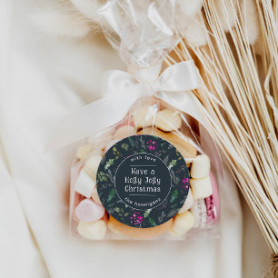 Adesivo Vinhetas de Natal Personalizadas Azuis