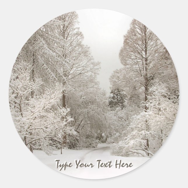 Adesivo Vinhetas de Natal Personalizadas Vinhetas de Inver (Frente)