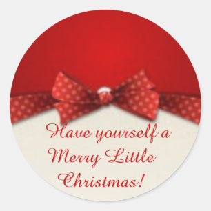 Adesivo Vinhetas de Natal redondas e bonitas