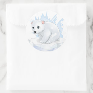 Adesivo Vinhetas de Natal - Urso Polar